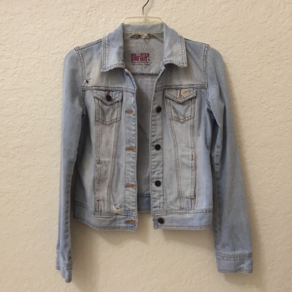 Distressed Hollister Jean Jacket